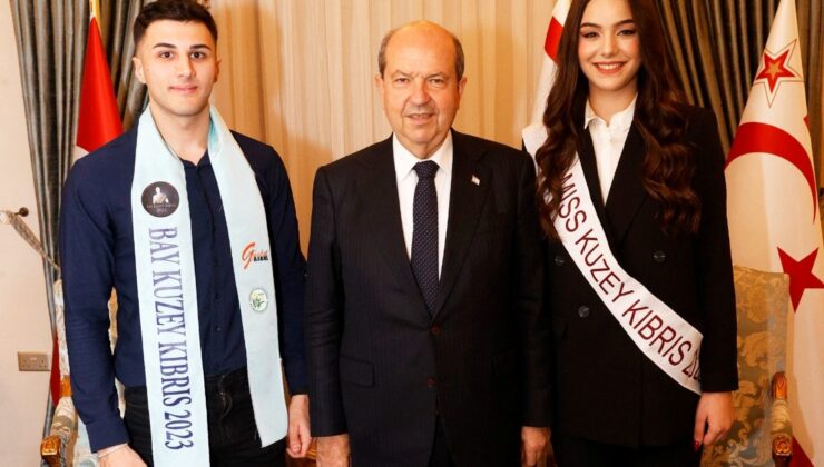 Cumhurbaşkanı Tatar, Miss Kuzey Kıbrıs ve Bay Kuzey Kıbrıs’ta dereceye girenleri kabul etti