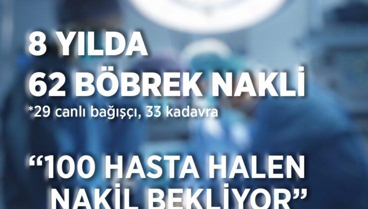 Dr. Burhan Nalbantoğlu Hastanesi’nde iki başaralı böbrek nakli operasyonu daha yapıldı