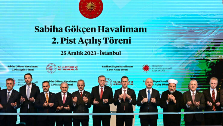 İstanbul Sabiha Gökçen Uluslararası Havalimanı’nın 2. Pisti törenle açıldı