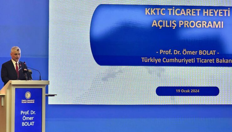 TC Ticaret Bakanı Bolat:Türkiye Cumhuriyeti’nin KKTC ile olan ilişkileri sadece siyasi ve kültürel boyutla sınırlı değil. İlişkileri ekonomik ve ticari alanlarda da derinleştirmeye büyük önem veriyoruz – BRTK