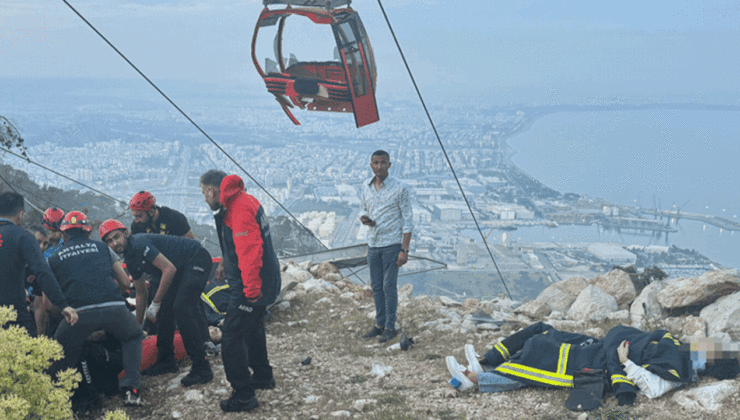 Antalya’daki teleferik kazasında tahliye edilenlerin sayısı 112’ye ulaştı