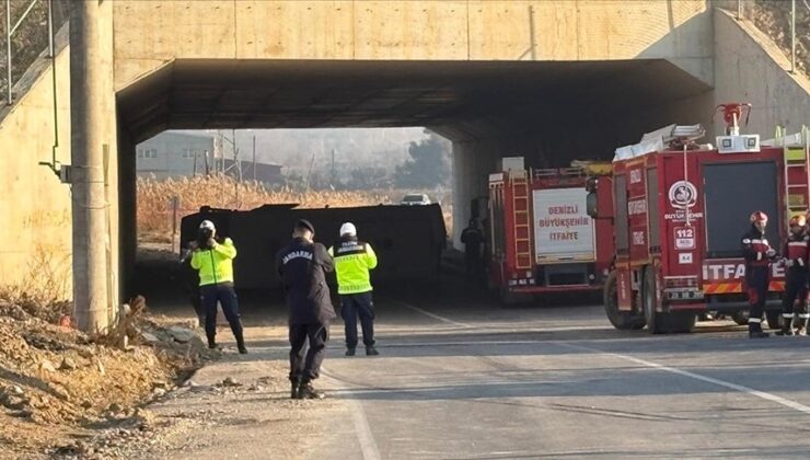 Denizli’de devrilen işçi servisindeki 4 kişi öldü, 19 kişi yaralandı